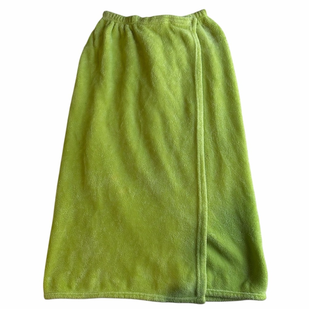 Lime Green Adjustable Closure Spa Body Bath Wrap Towel